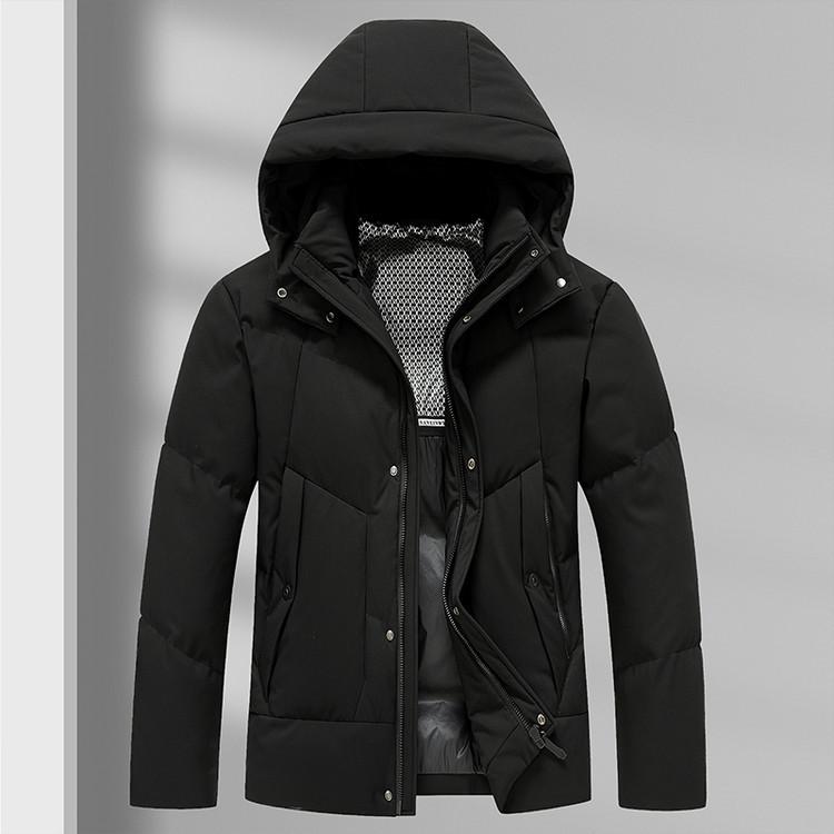 Men's 90% Duck Down Jacket: Windproof, Warm, Thickened Winter Coat