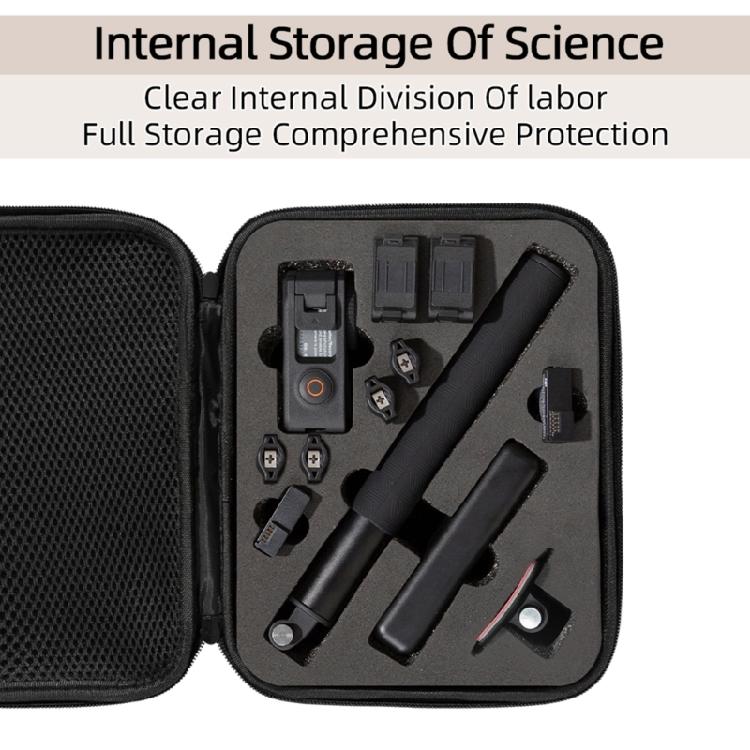 PU Hard Case For DJI Osmo Action 4 Camera Carrying Storage Case for Home Office
