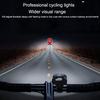 Solar Bicycle Light 1200mAh USB Rechargeable Power Display MTB Mountain Road Bike Front Lamp with Horn Flashlight Bicycle Light