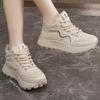 Thick-soled winter new fleece thickened boots to increase height casual sports cotton shoes and warm shoes