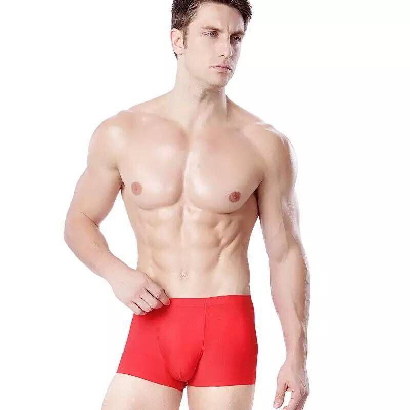 Boxer da uomo senza cuciture in seta ghiacciata - Ultraleggeri, traspiranti, sportswear alla moda