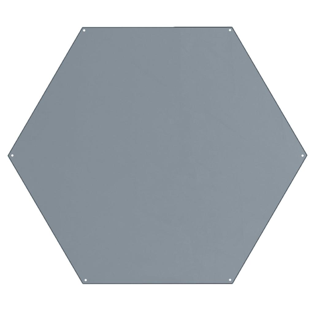TRIWONDER Hexagonal Tarp Ground Sheet, Hexa One-Pole Tent, Waterproof Tent Sheet, Sunshade, Camping Footprint, Picnic Mat, Hammock Awning (Gray - XL)
