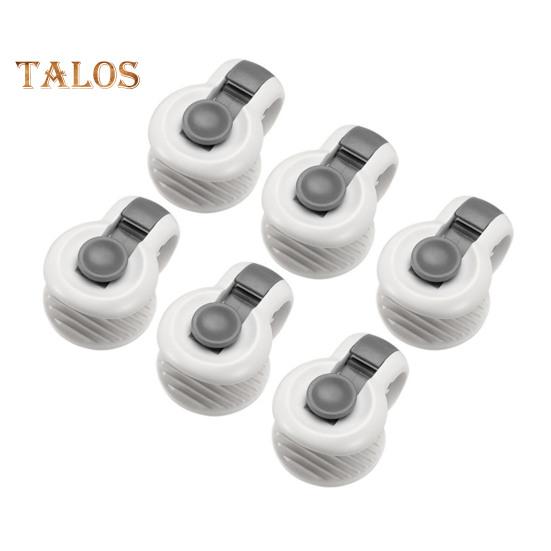 

6 шт. мягкие зажимы для одеяла безопасный замок мини-размер простая установка зажимы для одеяла комплект креплений для одеяла серый