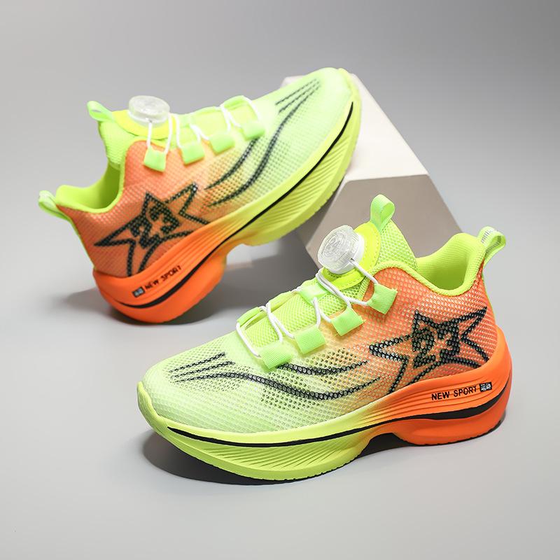 

Rotating button children s shoes New older children s single mesh running shoes Men s and women s small basketball shoes Student sports shoes 41