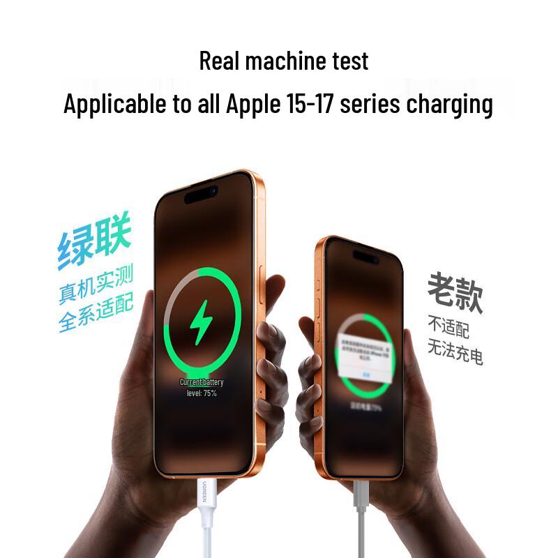 UGREEN USB-A to Type-C Fast Charging Data Cable for iPhone 15-17 & Android