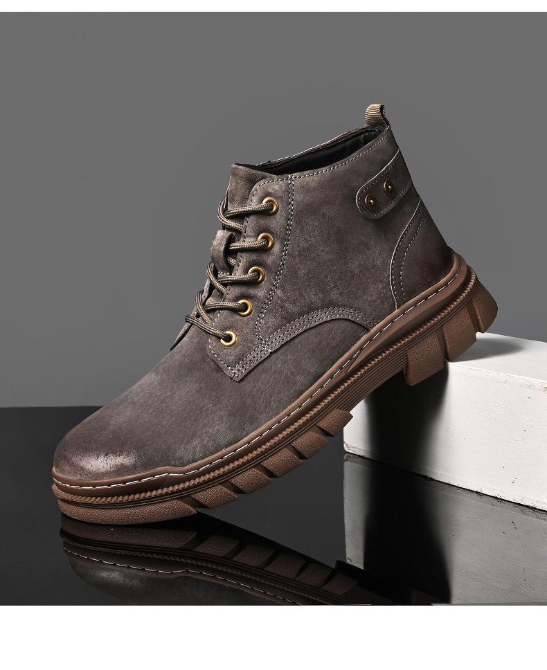 

2024 Мужская летняя обувь из бархата, визуально увеличивающая рост, повседневная кожаная обувь для работы и бизнеса 44 коричневый