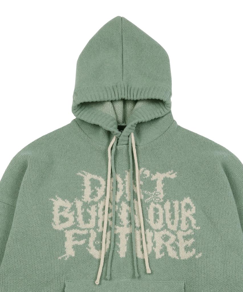AJOBYAJO [Pba] Dbof Wool Knit Hoodie [Mint]