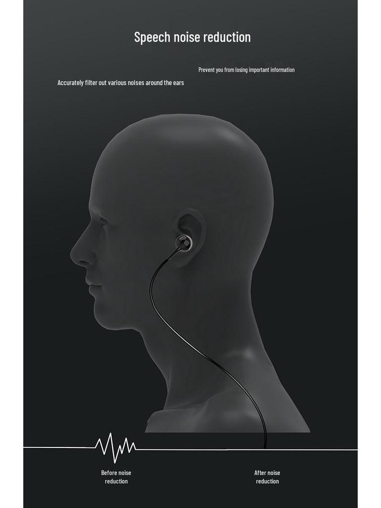Clip-on Bluetooth Earbuds for Calls & Music, 20-Hour Battery, Incoming Call Number Broadcast