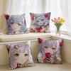 Noelle Genshin Game Cushion Cover Short Plush Pillow Case Room Sofa Cushion Covers Home Decor Funda
