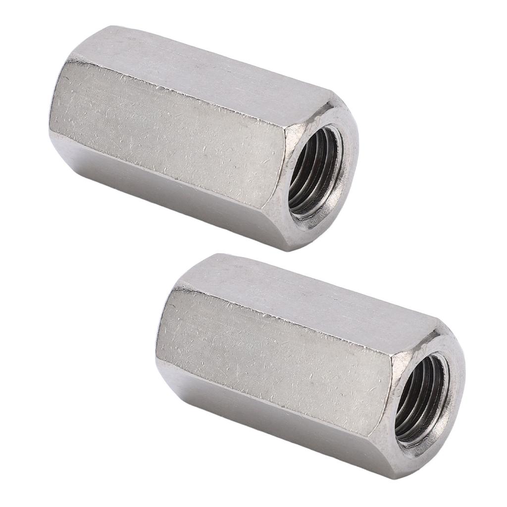 2 Stück Sechskant-Verbindungsmuttern Edelstahl Rostfrei Korrosionsbeständig M16 Sechskant-Verbindungsmutter für