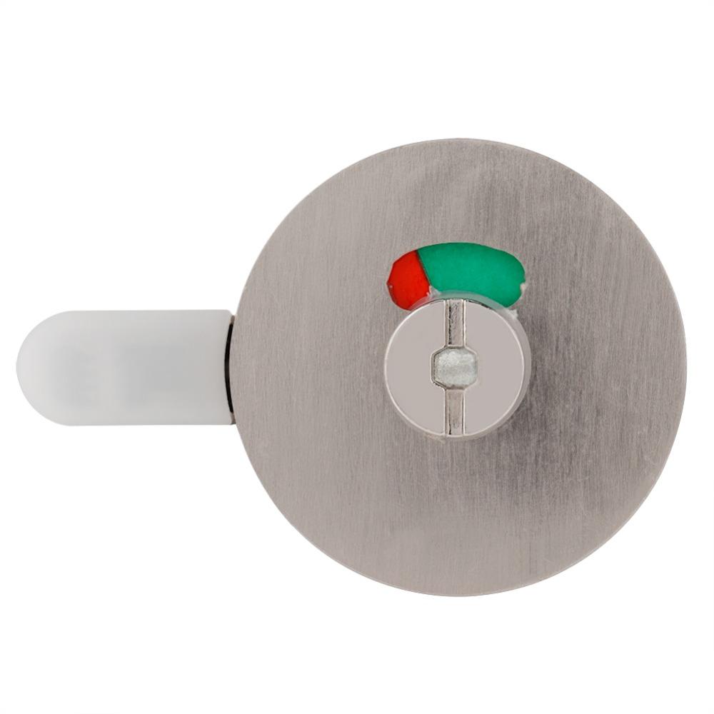 Screw Mount Bolt Latch Stainless Steel Bathroom Door Lock Indicating Privacy Door Lock  Commercial