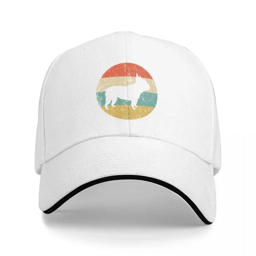 French Bulldog Hoodie  Retro French Bulldog Baseball Cap Trucker Cap fishing hat golf hat genuine Womens 2025 Unisexs