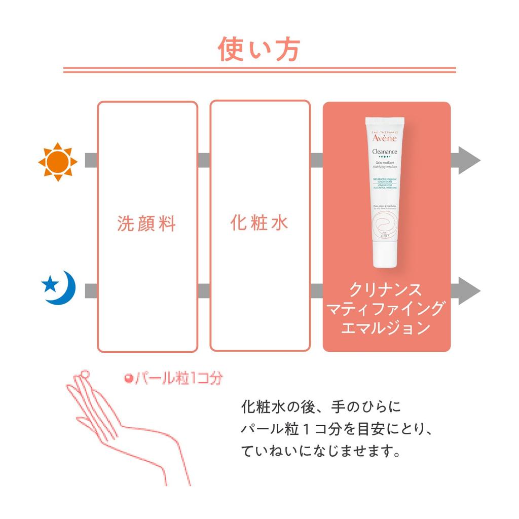Avene Cleanance Mattifying 40mL Milky Lotion For Delicate Translucent Shiseido Derma Cosmetics Emulsion, Fragrance-Free Skin, Skin, Men's