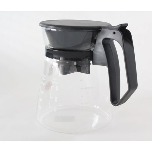 Iwaki Heat-Resistant Glass Coffee Server & Dripper Pot, Coffee House, 600ml, KT8685-BK, Clear