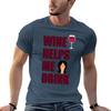 Wine Helps Me Drink Tshirt Simple Solid Color Crew Neck Tee