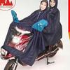 Enhanced Electric Vehicle Motorcycle Rain Poncho with Double Windshield