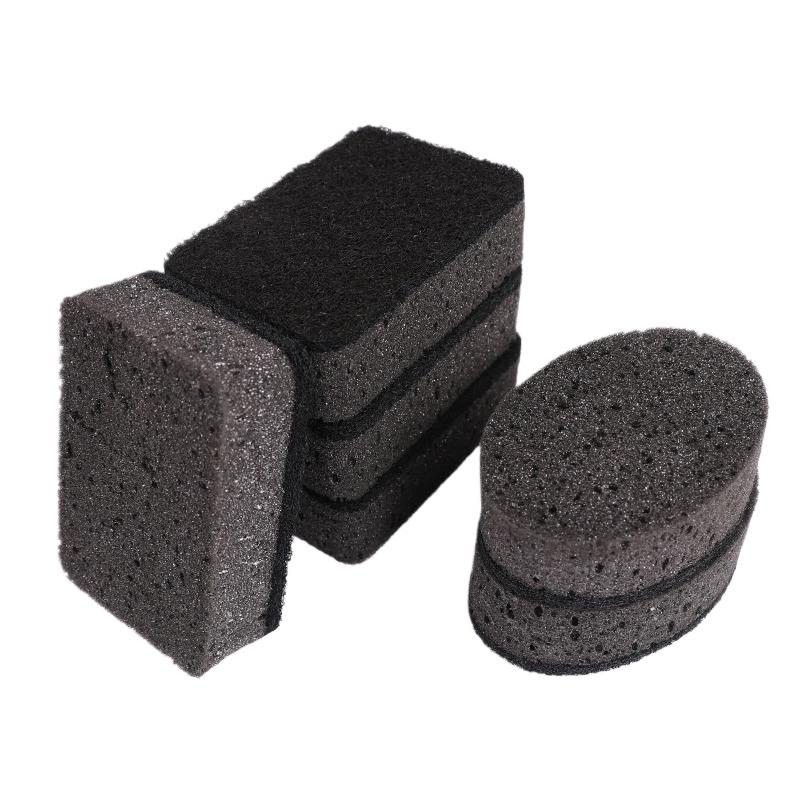 5/10PCS Black Seaweed Sponge Wipe Cleaning Sponge Block For Kitchen Non Greasy Dishwashing, Versatile Wiping
