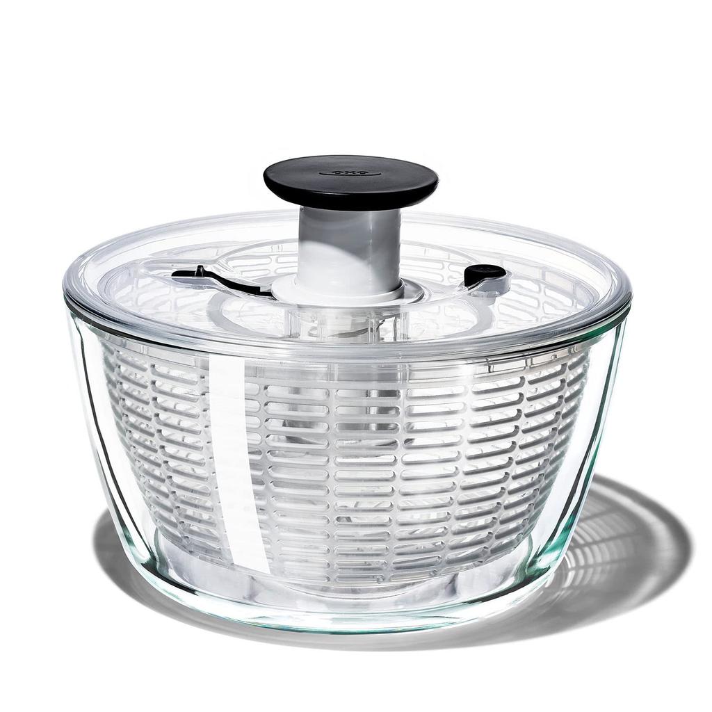 OXO Salad Glass Salad for for meal x x 16 Dishwasher safe temperature Spinner, Spinner, 4+ people, prepping, 27.3 27.3 cm, (low setting).