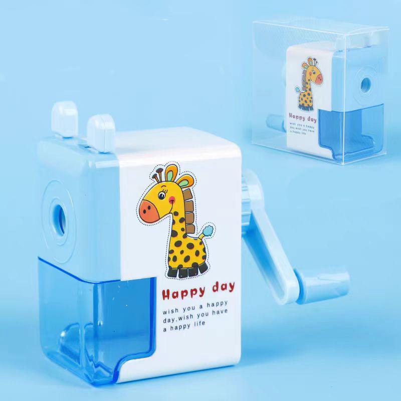 Children's Learning Stationery Cartoon Pencil Sharpener Creative Hand-cranked Pencil Sharpener Pencil Sharpener