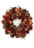 Mamawreath Large Sunset Color Gift for Entrance Door Flower 35cm Diameter X 8cm Thick Large [2025 C] Wreath, Large, (Orange Pine, (CXO-WR13M))