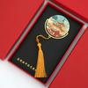 Guizhou Huangguoshu Waterfall Souvenir Bookmark - Jiaxiu Tower Engraved Metal Customization