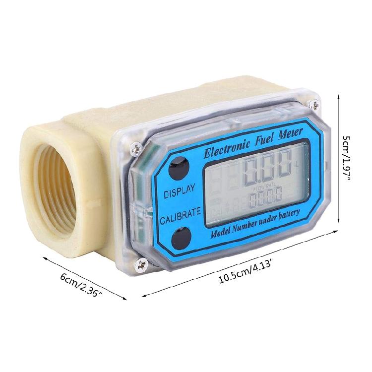 Digital Flow Meter Die sel Fuel Flowmeter High Accuracy 1-Inch Turbo Flow Meter