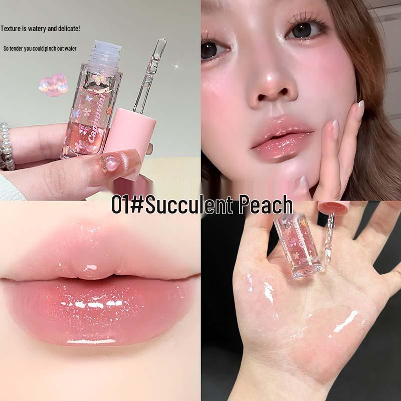 CAPPUVINI Water Glow Lip Oil: Hydrating & Softening, Ideal for Parties & Daily Use