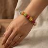 Knochenstein Skelett Perlenarmband Buntes Elastisches Armband Schädel Perlenarmband Freundschaftsgeschenk