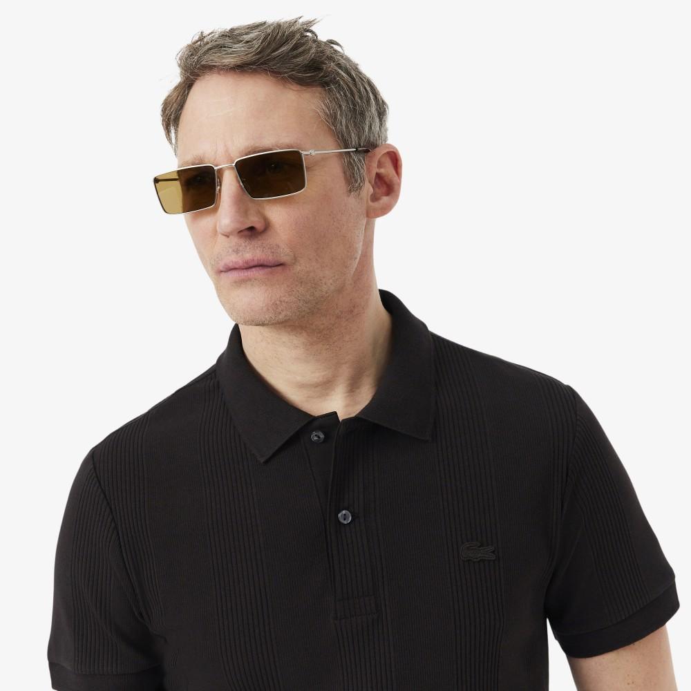 Lacoste Men's Ribbed Short-Sleeve Polo Shirt DH2195-56G3LA