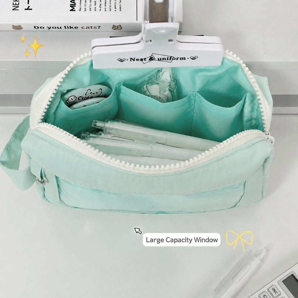 Large Capacity Pencil Case Portable Pencil Pouch Kawaii Stationery Bag  Students Gift
