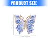 Crystal Rhinestones Butterfly Brooch Fashionable Evening Wear Lapel Pin Clothing Accessories Social Event Jewelry