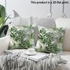 2 pièces Housses de coussin décoratives vertes Aquarelle Botanique 45x45 cm Lot de 2 Housses de coussin décoratives style Ferme pour Canapé Chambre à coucher