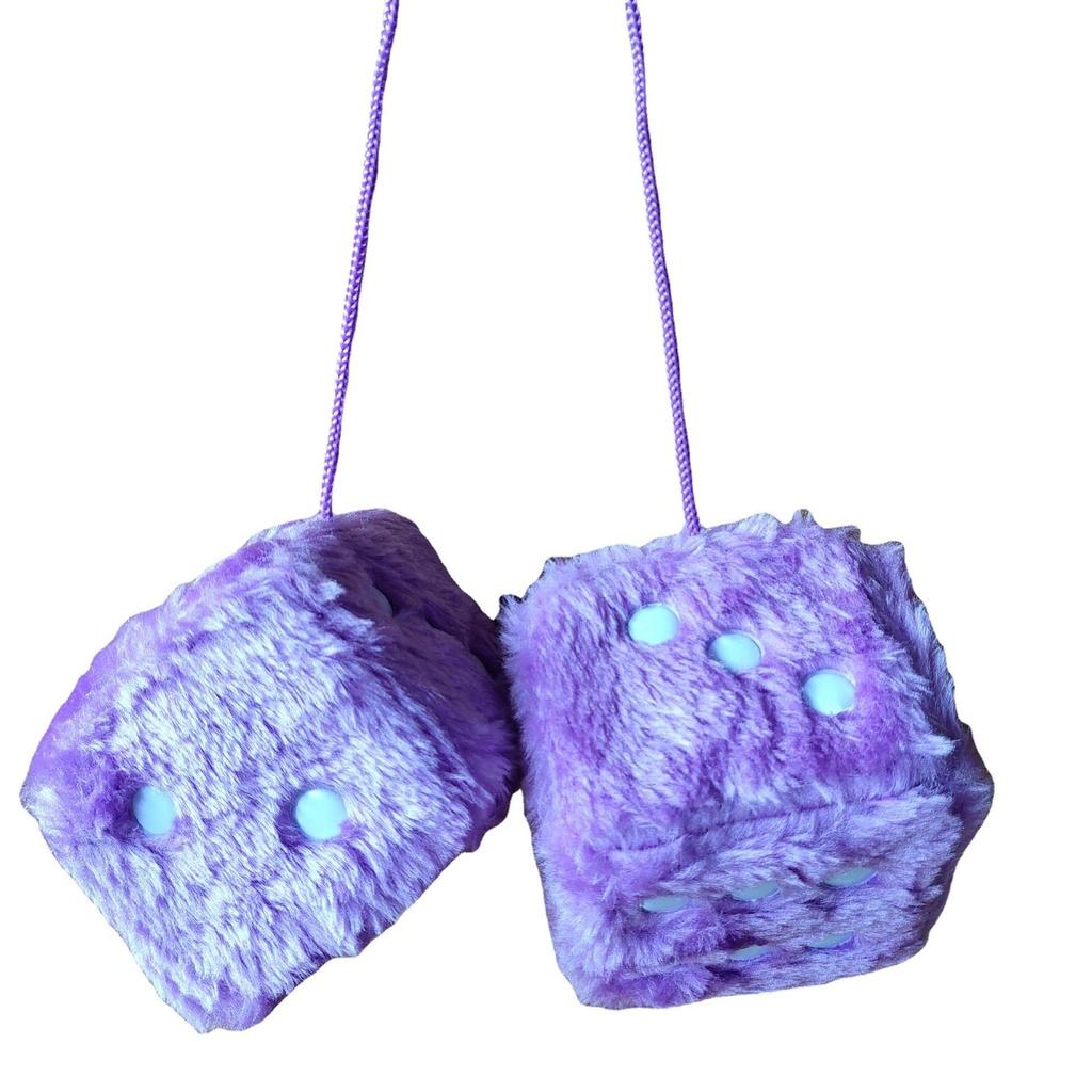 Soft Plush Dice Toy Hanging Decoration For Car Festive Ornament
