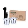 i Cafilas [HLB06] Reusable Coffee Capsule Stainless Steel Coffee Filters Refillable Crema Maker Pods Tamper for Nespresso Machine Xiaomi S1201