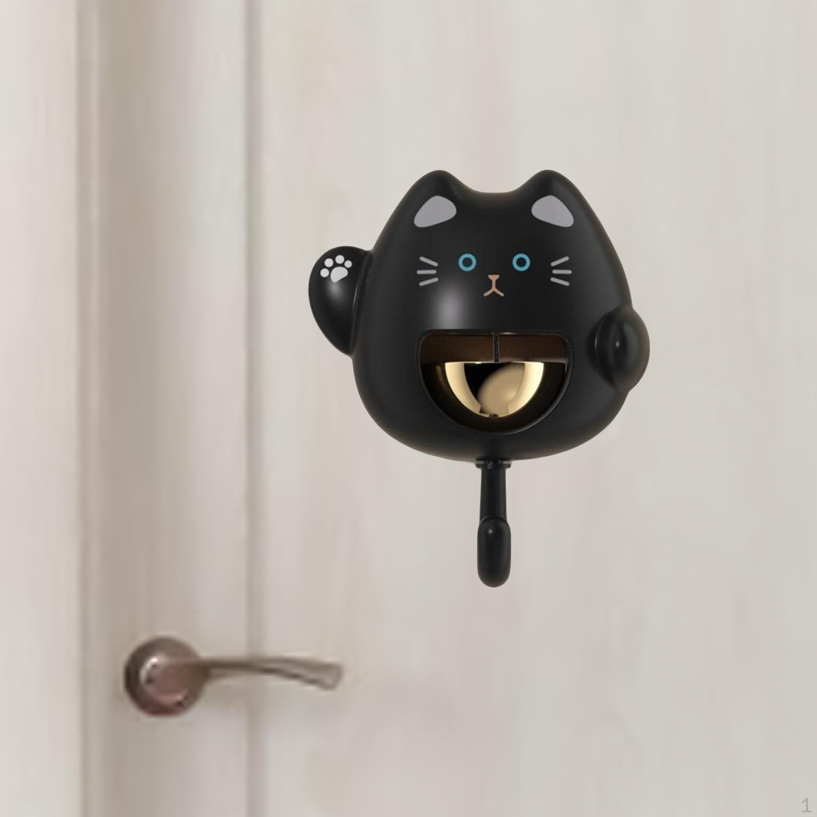 

Магазинщики Когда Открывается Дверь, Дверной Звонок для Кошек, Приветственный Дверной Звонок для Кафе, Магазина, Дома чёрный