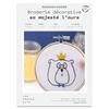 French Kits Sewing and Embroidery Kit - His Majesty the Bear - Easy Level - 7 Pieces