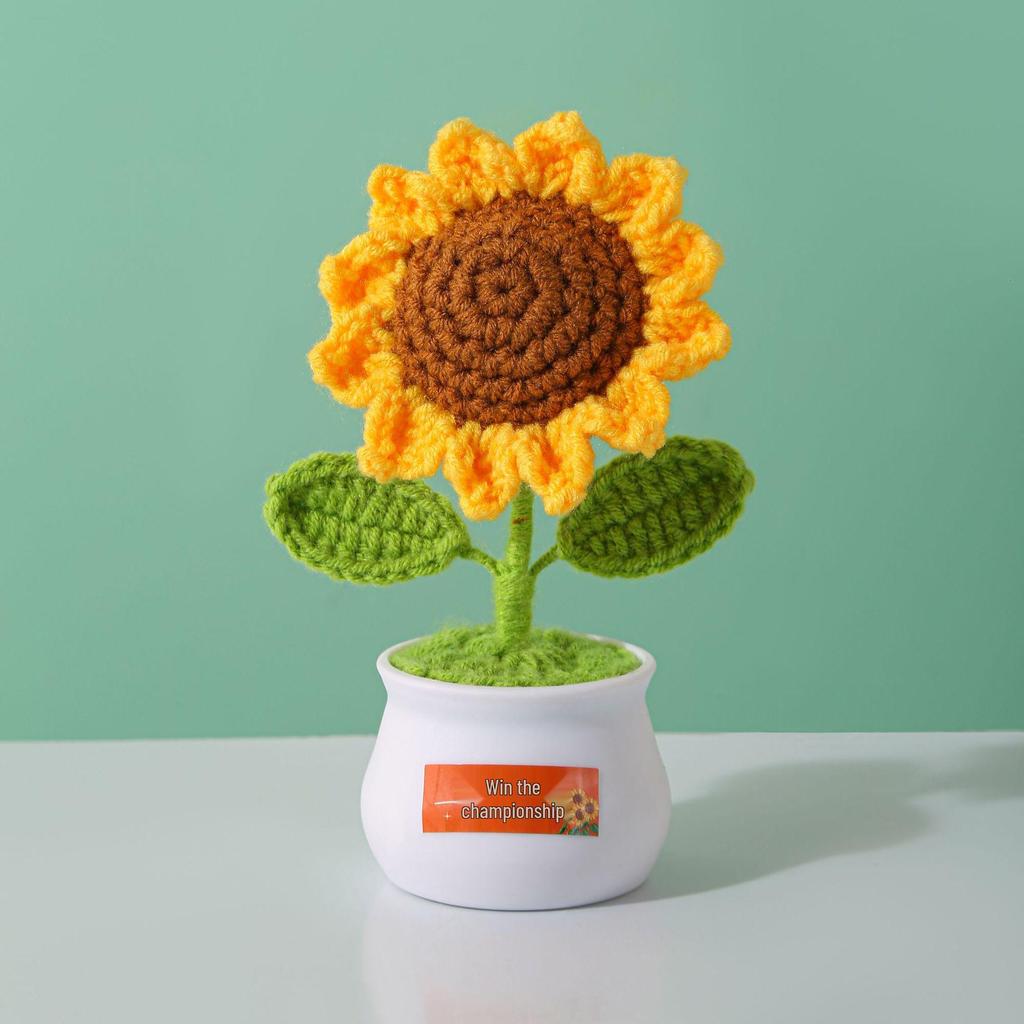 Sunflower Handmade Crochet Bouquet - Teacher's Day or Birthday Gift