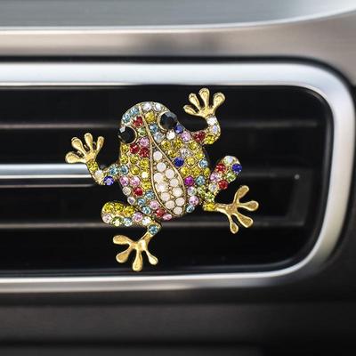 Difuzor de Parfum Broască Odorizant de Aer Clip Parfum Clip pentru Gura de Ventilație Auto Material Aliaj Decorațiune Interioară Vehicul pentru Accesorii Auto