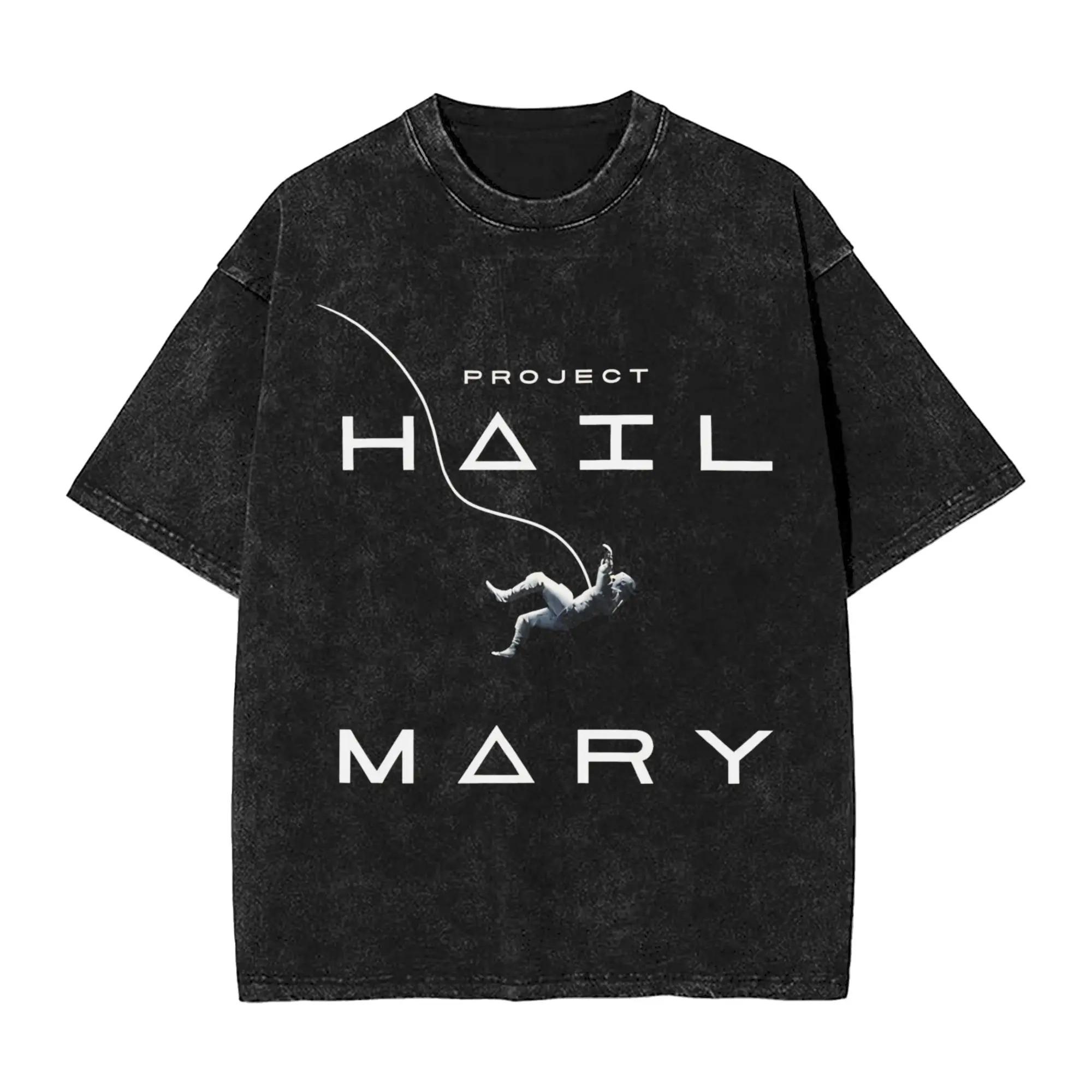 

Summer Project Hail Mary Erid Unisex Women Graphic Tshirt 2026 Summer Unisexs Women Retro Hip Hop Fashion Washed Kids Tshirt M