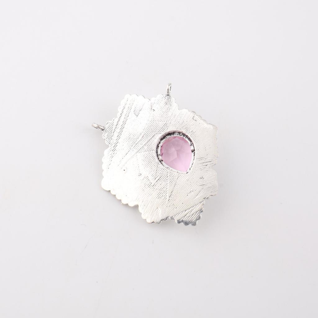 Morganite Gemstone 925 Sterling Silver Jewelry Pendant1.29" For Anniversary Gift CP-32-13