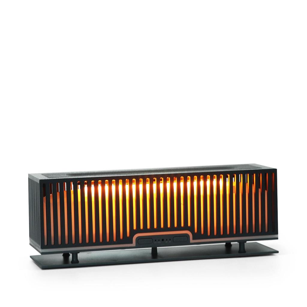 Striped 3D Flame Aroma Diffuser & Humidifier with Light - Ideal for Bedroom & Air-Conditioned Rooms
