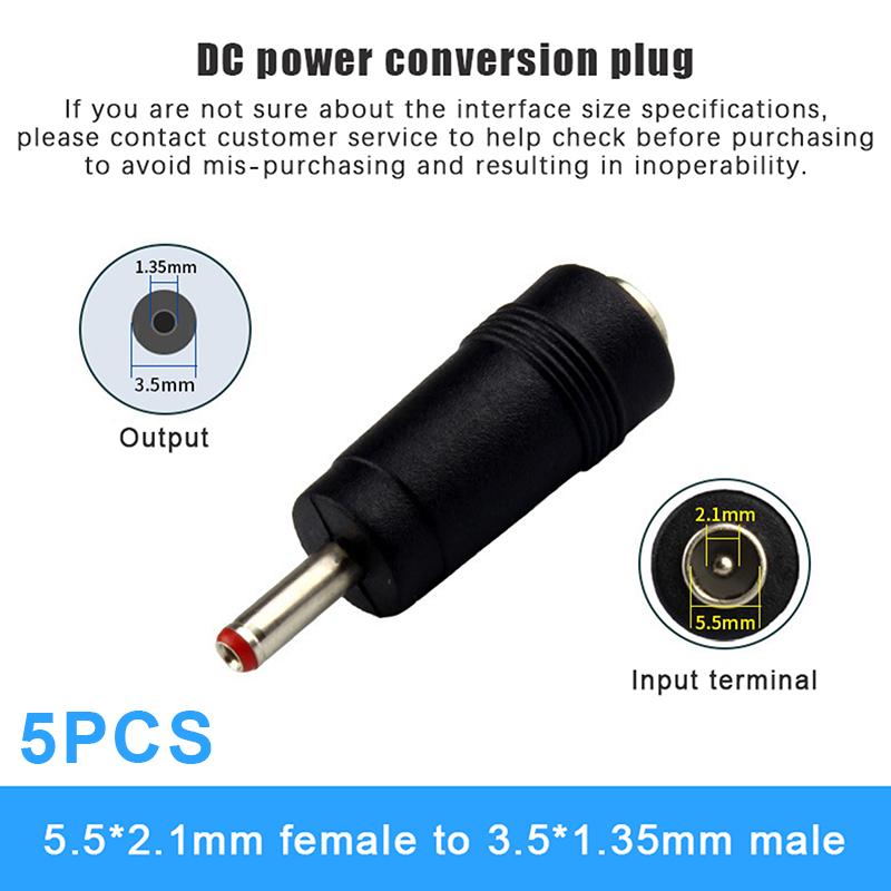 1/5/8/14Pcs Type C / Tablet Micro Usb 2.0 To Dc 5.5X2.1 Mm Power Jack Adapter Plug Usb C To Dc 5.5*2.1 Mm Connector Adapter 5V
