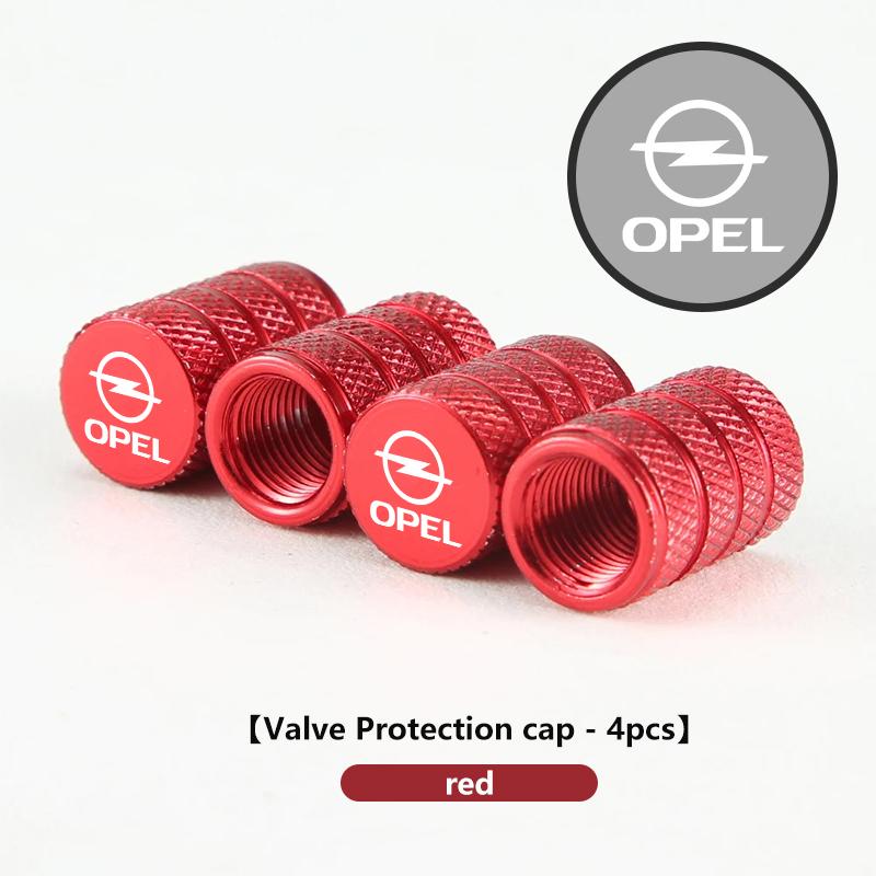 

4pcs Aluminum Car Wheel Tire Air Valve Dust Cap Rim Accessories For Opel Astra G H J K F Corsa D Zafira B Insignia Mokka Regal
