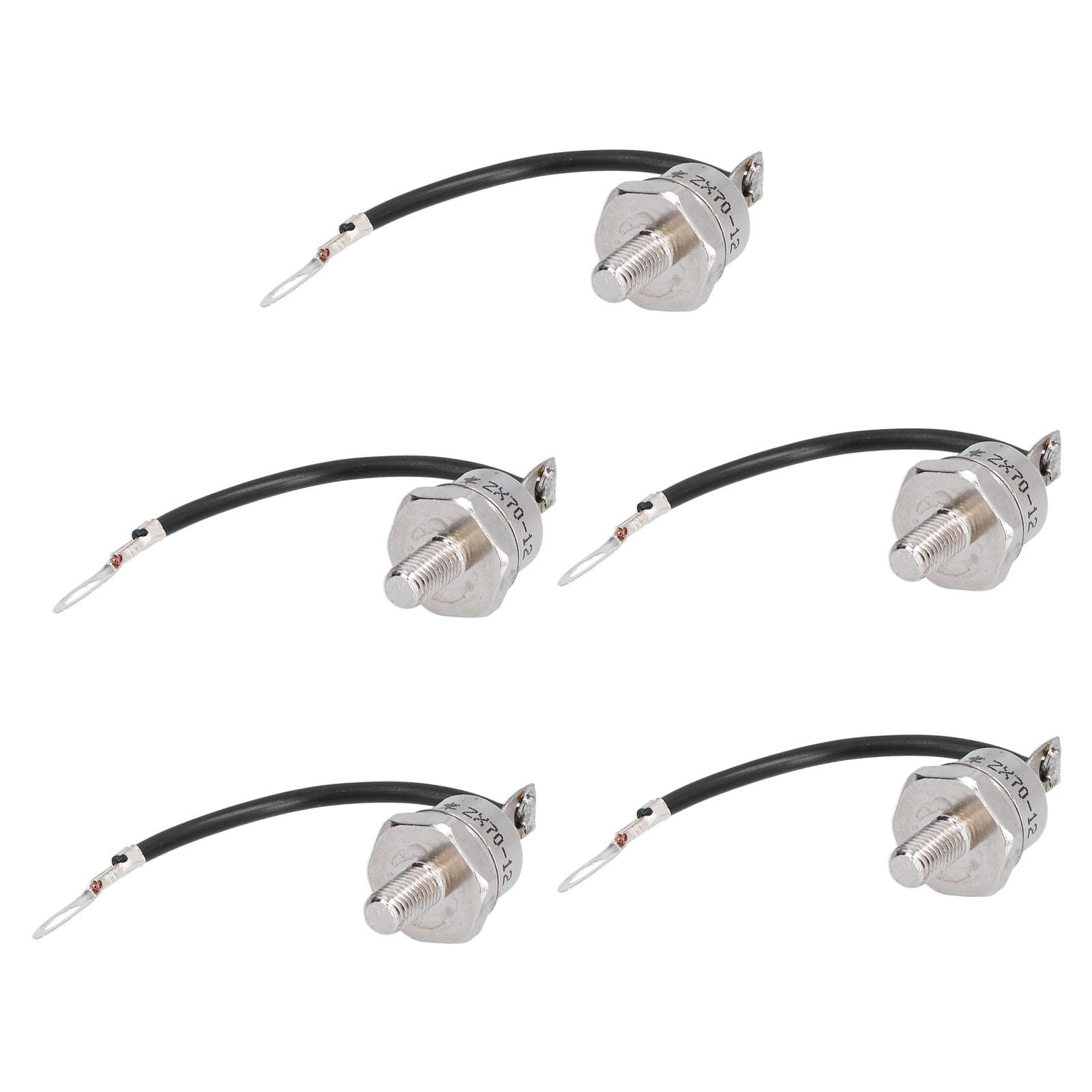 

5 Pcs Rectifier Diode 1200V 70A Reverse Silicon Power Rectifier Diode with Black Wire ZX7012