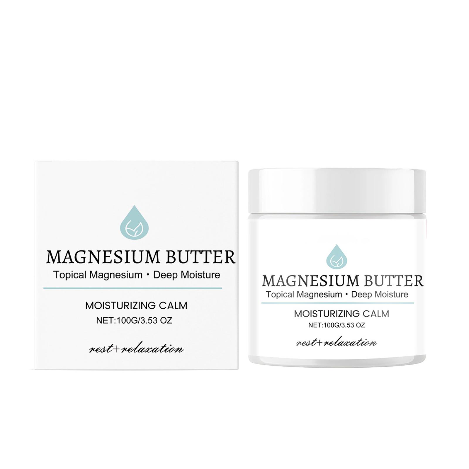 Крем с магнием, лосьон с магнием, масло с магнием для ног, лосьон с магнием, крем с магнием, хлорид магния для местного применения 100 г One Size