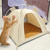 Faltbarer Hundekäfig Abnehmbare Kühlende Hundehöhle Katzenbett Tragbares Haustierzelt Campinggebrauch
