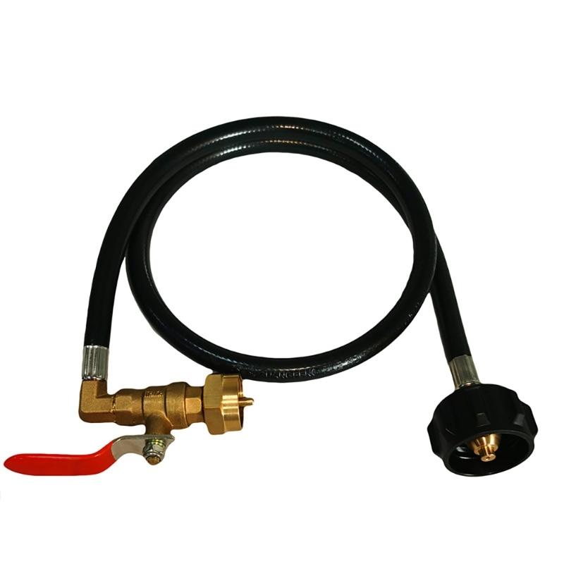 Upgraded Propane Refill Adapter Hose for 1lb Tanks Extension Propane Refill Hose with Control Valves Propane Tanks
