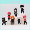 Exquisite 7-character Jujutsu Kaisen Pvc Figure Set Featuring Gojo Satoru Yuji Itadori Nobara Kugisaki And More With Vibrant Colors