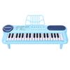37 Tasten Kinder Keyboard Klavier mit Mikrofonständer Musikspielzeug Tragbares Elektronisches Klavier für Früherziehung Blau