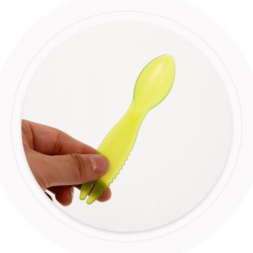 Luxshiny 20pcs Kiwi Fruit Spoons, Plastic Kiwi Knives, Avocado Slicers, Avocado Cutter, Fruit Cutter, Peeler Spoons, Kiwi Scoops for Home, Kitchen, an